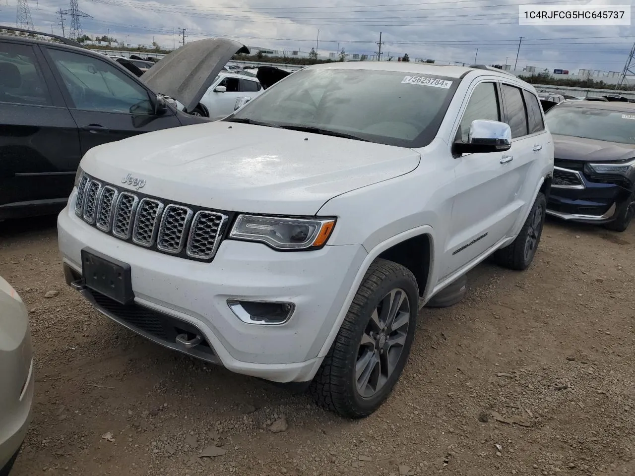 2017 Jeep Grand Cherokee Overland VIN: 1C4RJFCG5HC645737 Lot: 75623784