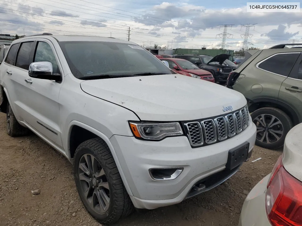 2017 Jeep Grand Cherokee Overland VIN: 1C4RJFCG5HC645737 Lot: 75623784