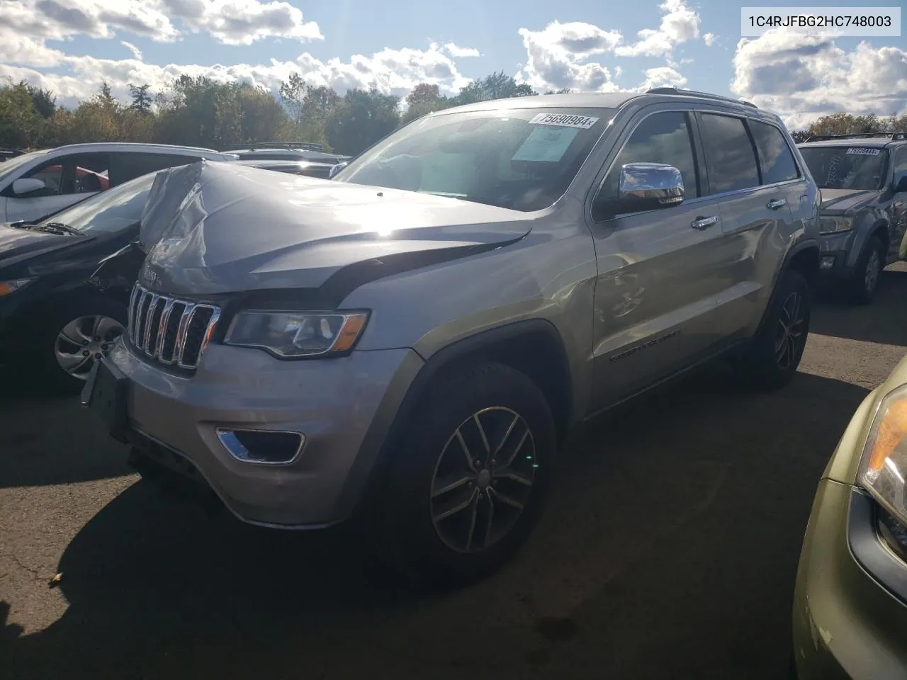 2017 Jeep Grand Cherokee Limited VIN: 1C4RJFBG2HC748003 Lot: 75690984