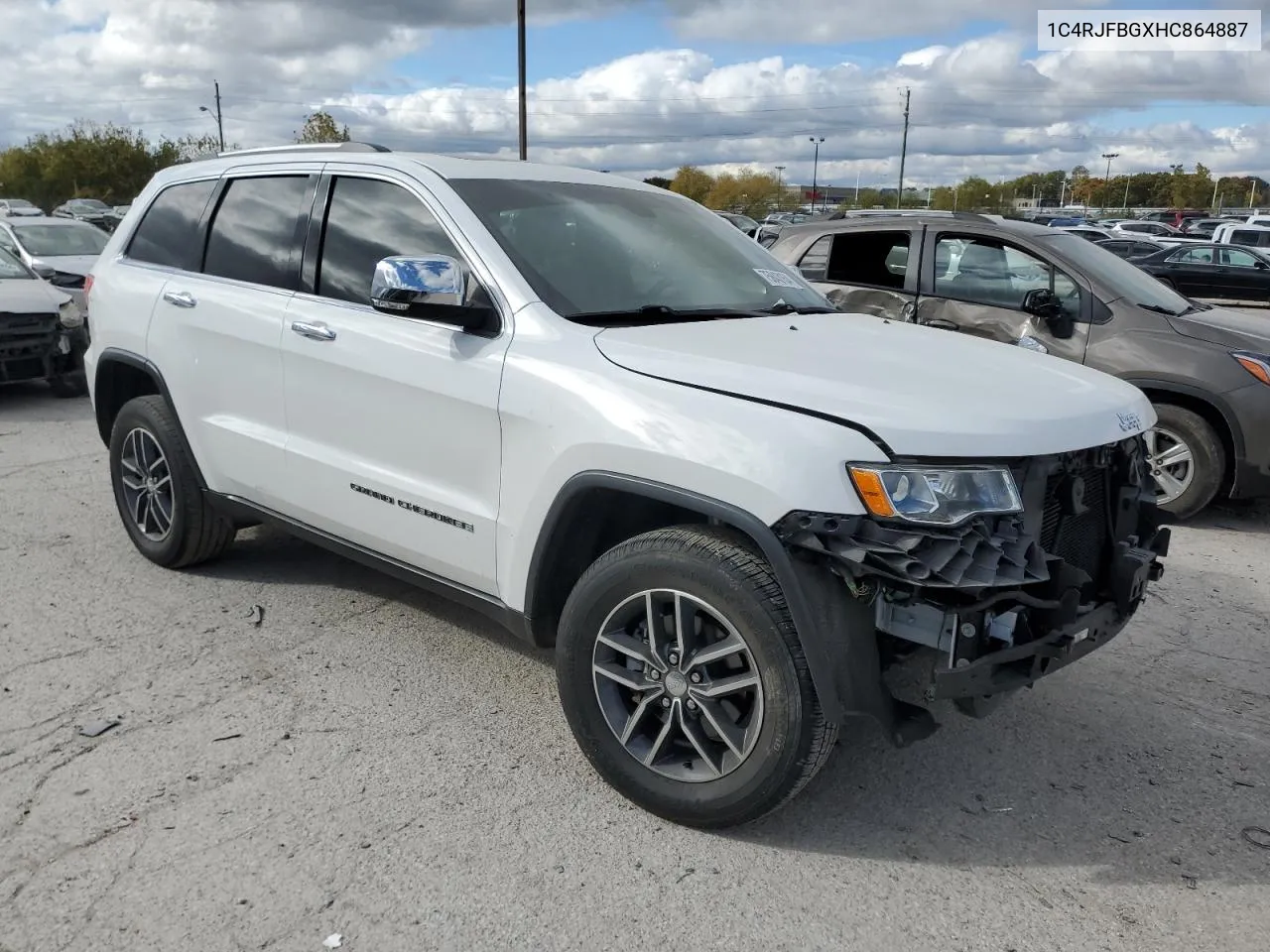 2017 Jeep Grand Cherokee Limited VIN: 1C4RJFBGXHC864887 Lot: 75843154