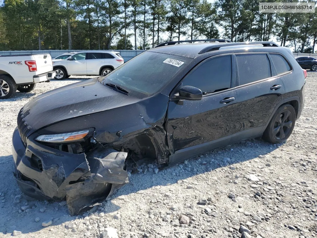 2017 Jeep Cherokee Limited VIN: 1C4PJLDS0HW585714 Lot: 75872154