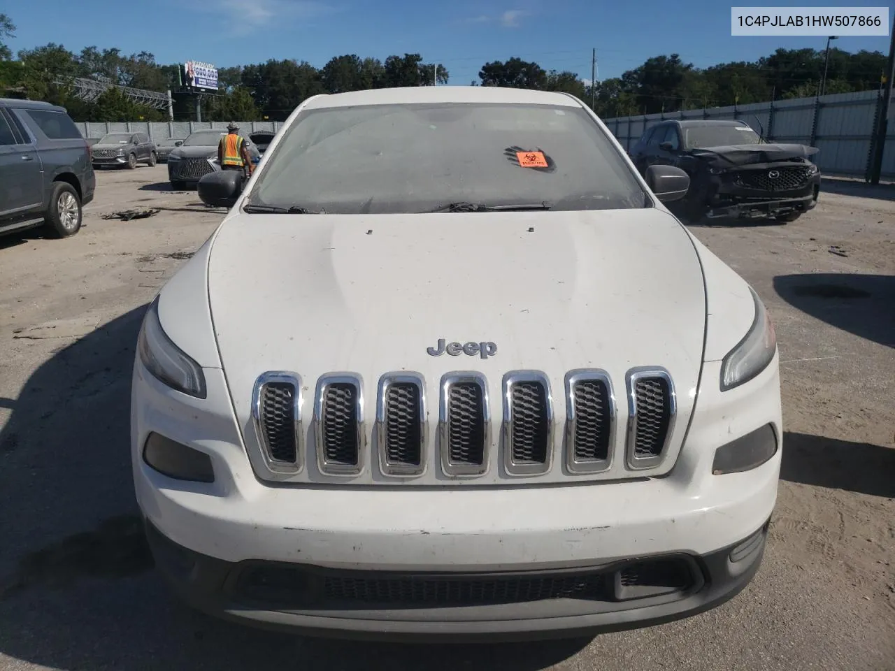 2017 Jeep Cherokee Sport VIN: 1C4PJLAB1HW507866 Lot: 76026094