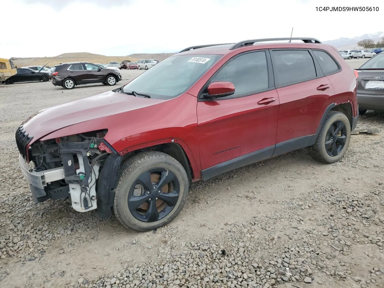 2017 Jeep Cherokee Limited VIN: 1C4PJMDS9HW505610 Lot: 76180574