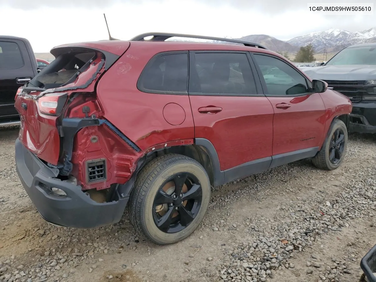 2017 Jeep Cherokee Limited VIN: 1C4PJMDS9HW505610 Lot: 76180574