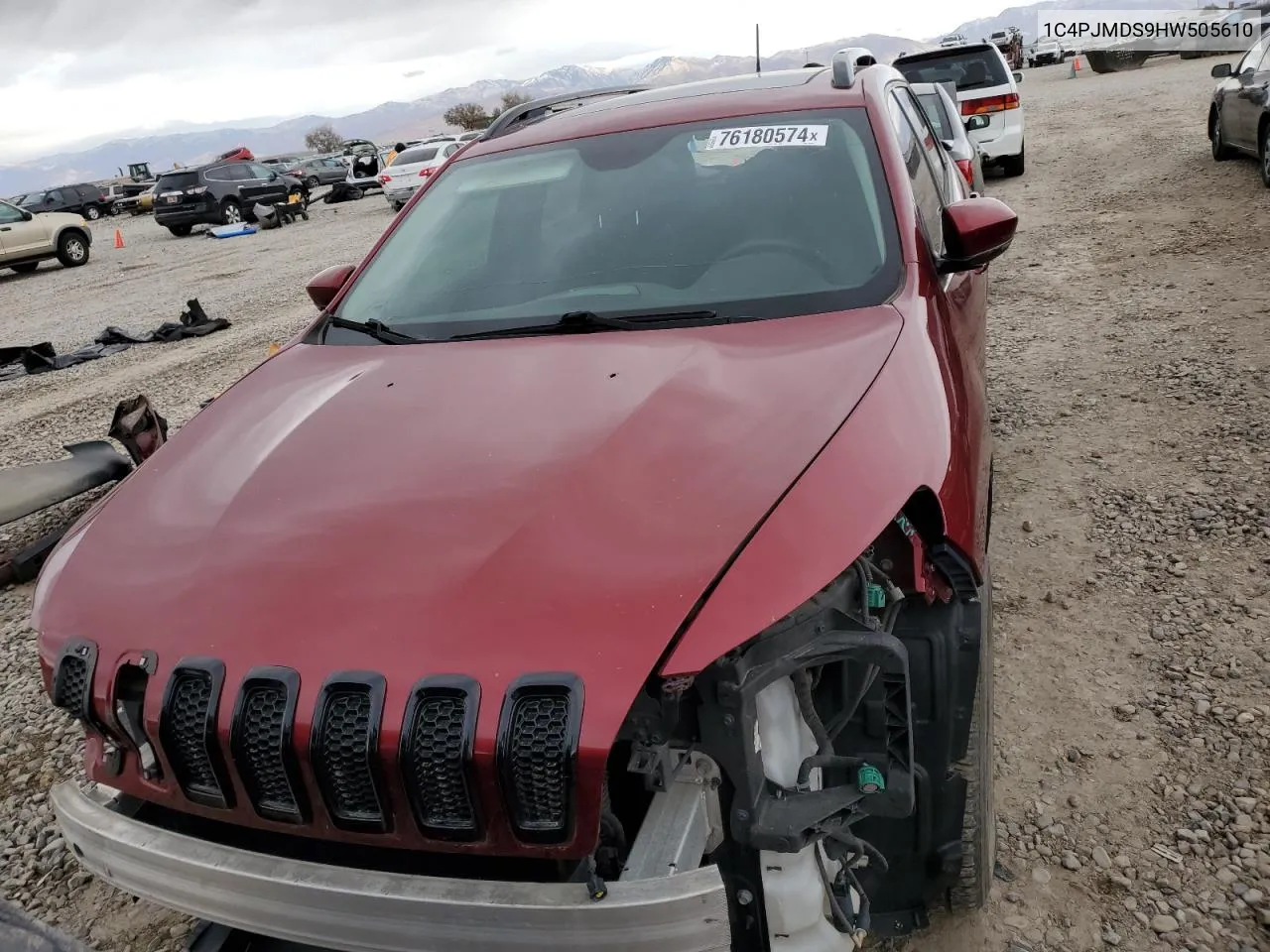 2017 Jeep Cherokee Limited VIN: 1C4PJMDS9HW505610 Lot: 76180574