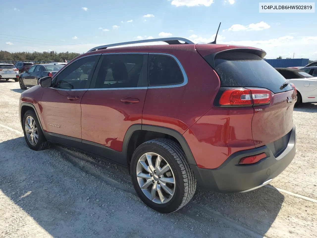 2017 Jeep Cherokee Limited VIN: 1C4PJLDB6HW502819 Lot: 76231964