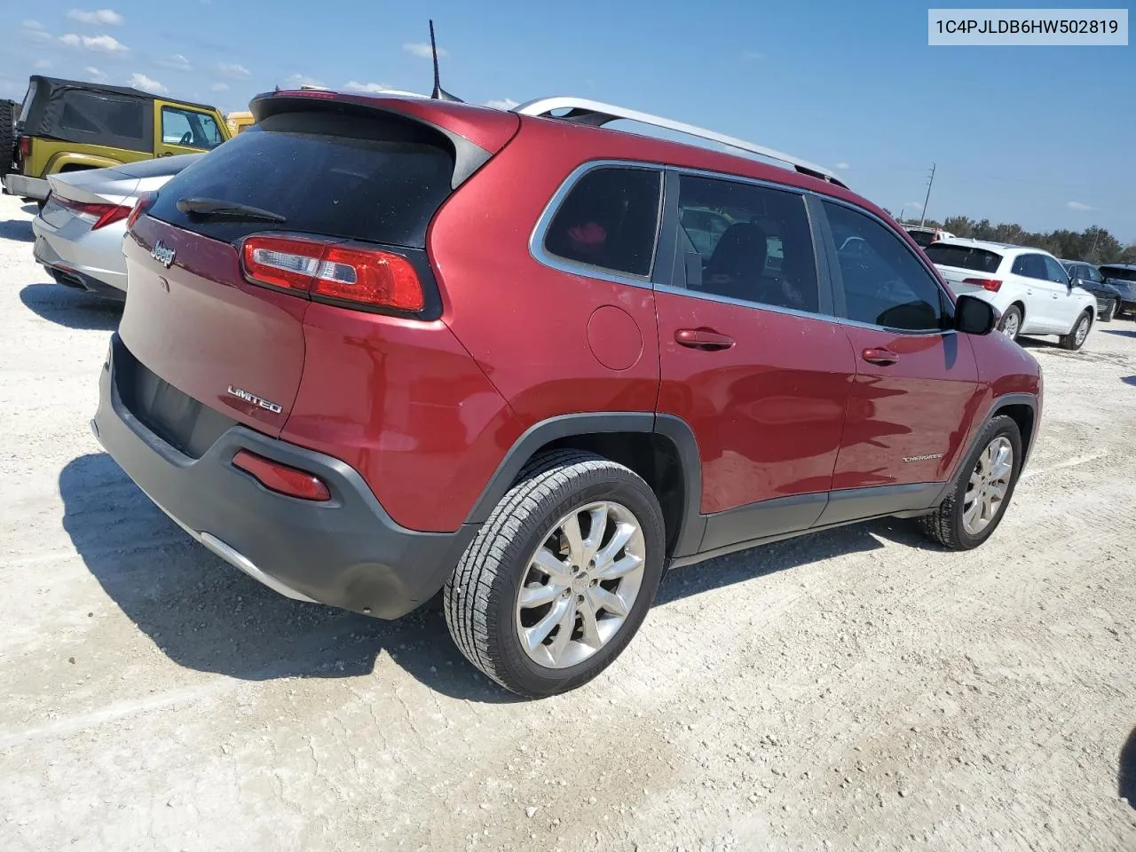 2017 Jeep Cherokee Limited VIN: 1C4PJLDB6HW502819 Lot: 76231964