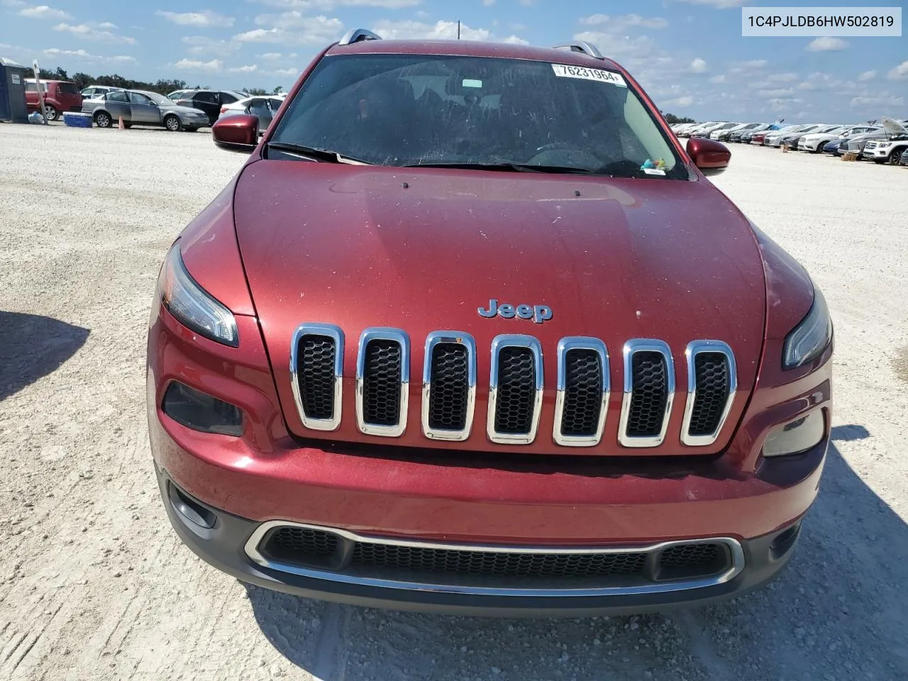 2017 Jeep Cherokee Limited VIN: 1C4PJLDB6HW502819 Lot: 76231964