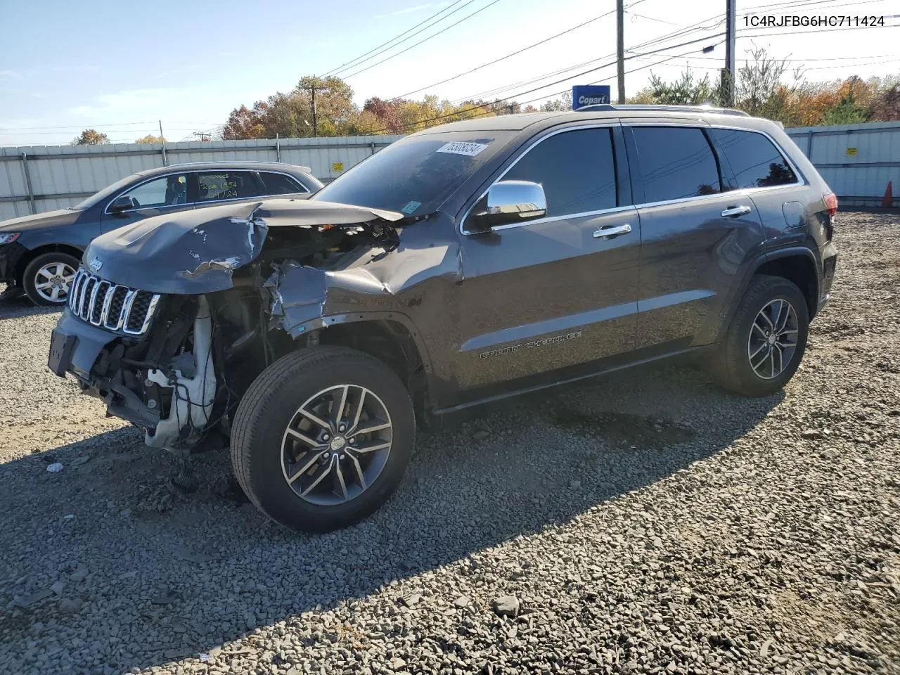 2017 Jeep Grand Cherokee Limited VIN: 1C4RJFBG6HC711424 Lot: 76308034