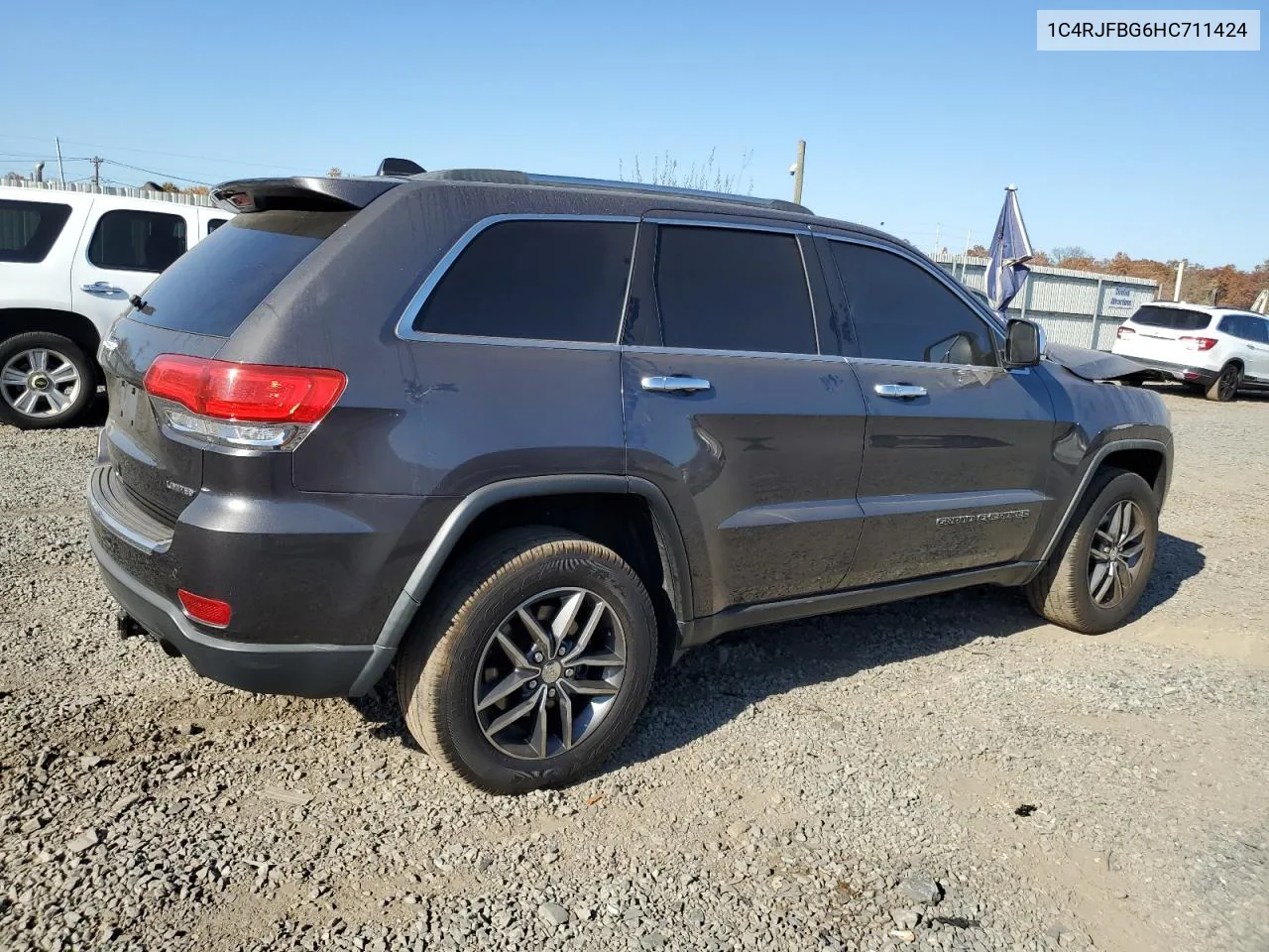 2017 Jeep Grand Cherokee Limited VIN: 1C4RJFBG6HC711424 Lot: 76308034