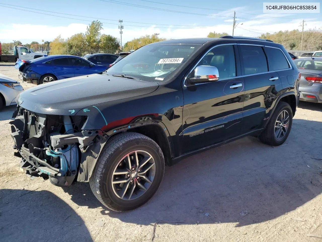 2017 Jeep Grand Cherokee Limited VIN: 1C4RJFBG6HC853854 Lot: 76319394