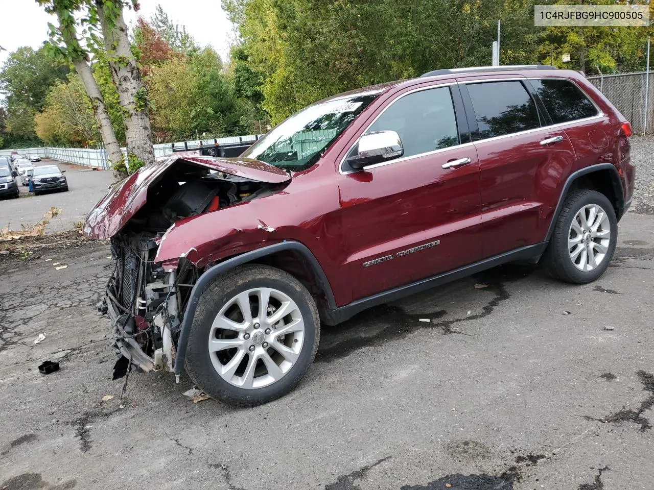 2017 Jeep Grand Cherokee Limited VIN: 1C4RJFBG9HC900505 Lot: 76329384