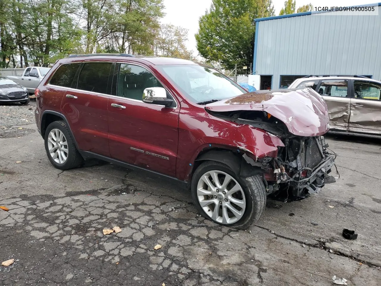 2017 Jeep Grand Cherokee Limited VIN: 1C4RJFBG9HC900505 Lot: 76329384