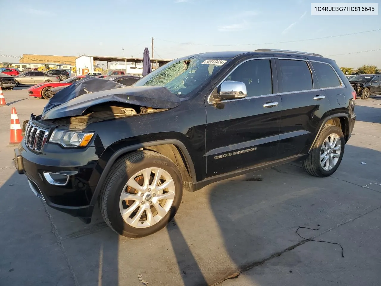 2017 Jeep Grand Cherokee Limited VIN: 1C4RJEBG7HC816645 Lot: 76417424