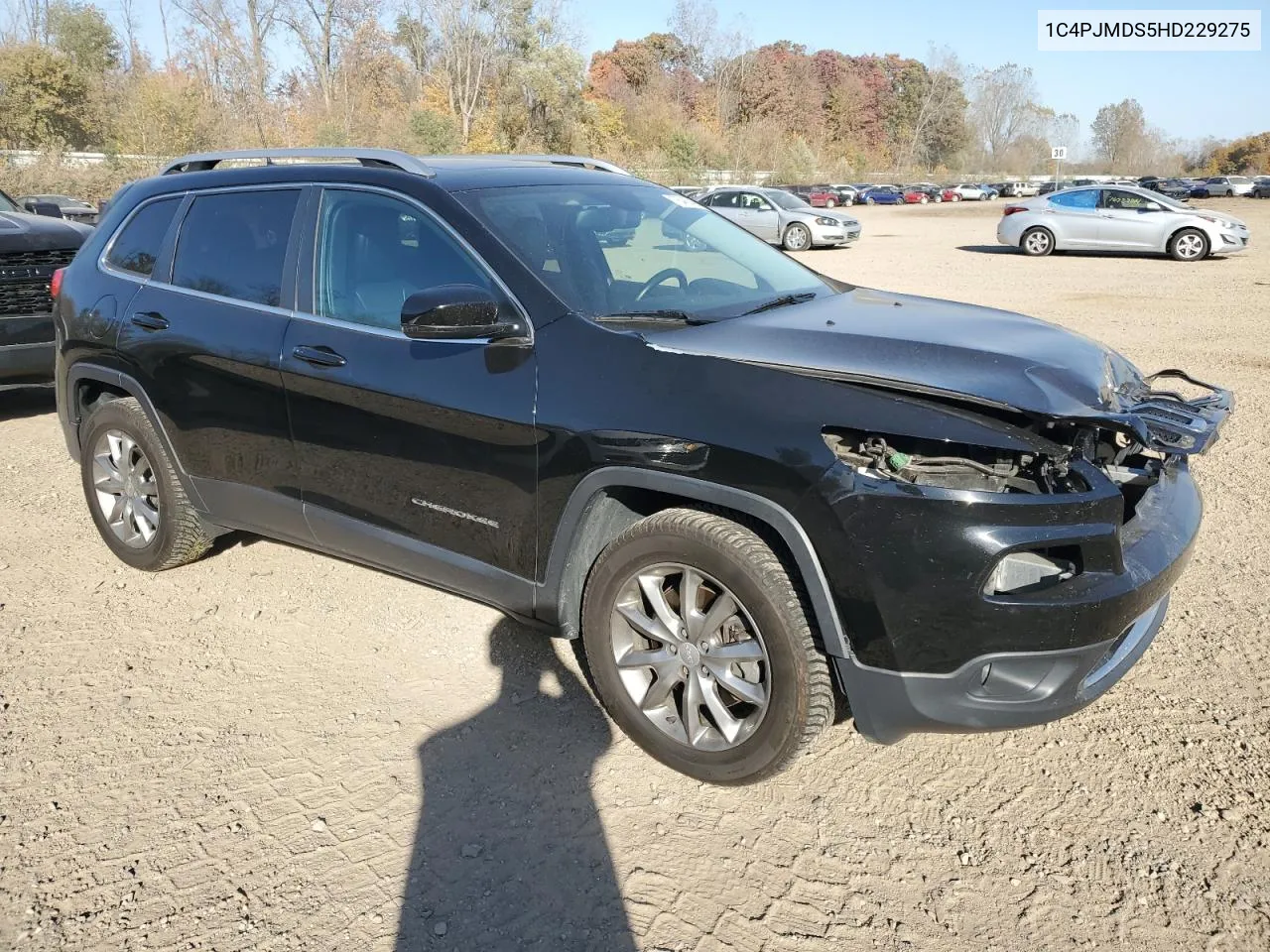 2017 Jeep Cherokee Limited VIN: 1C4PJMDS5HD229275 Lot: 76488494