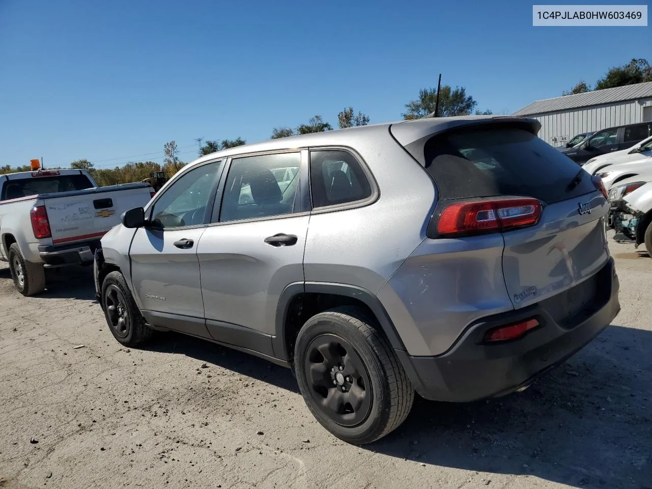 2017 Jeep Cherokee Sport VIN: 1C4PJLAB0HW603469 Lot: 76575124