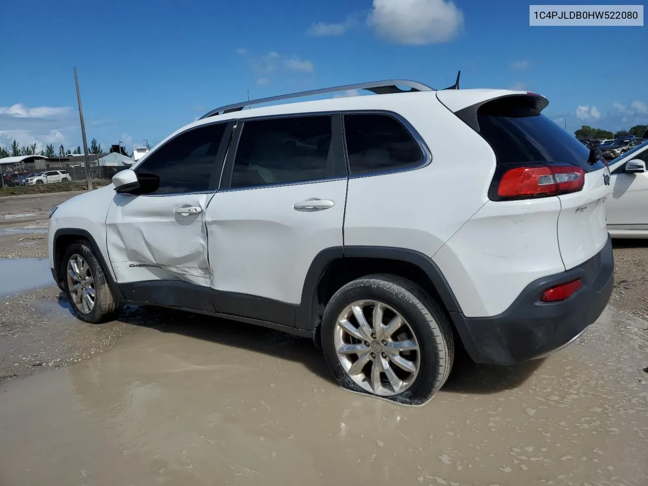 2017 Jeep Cherokee Limited VIN: 1C4PJLDB0HW522080 Lot: 76588334