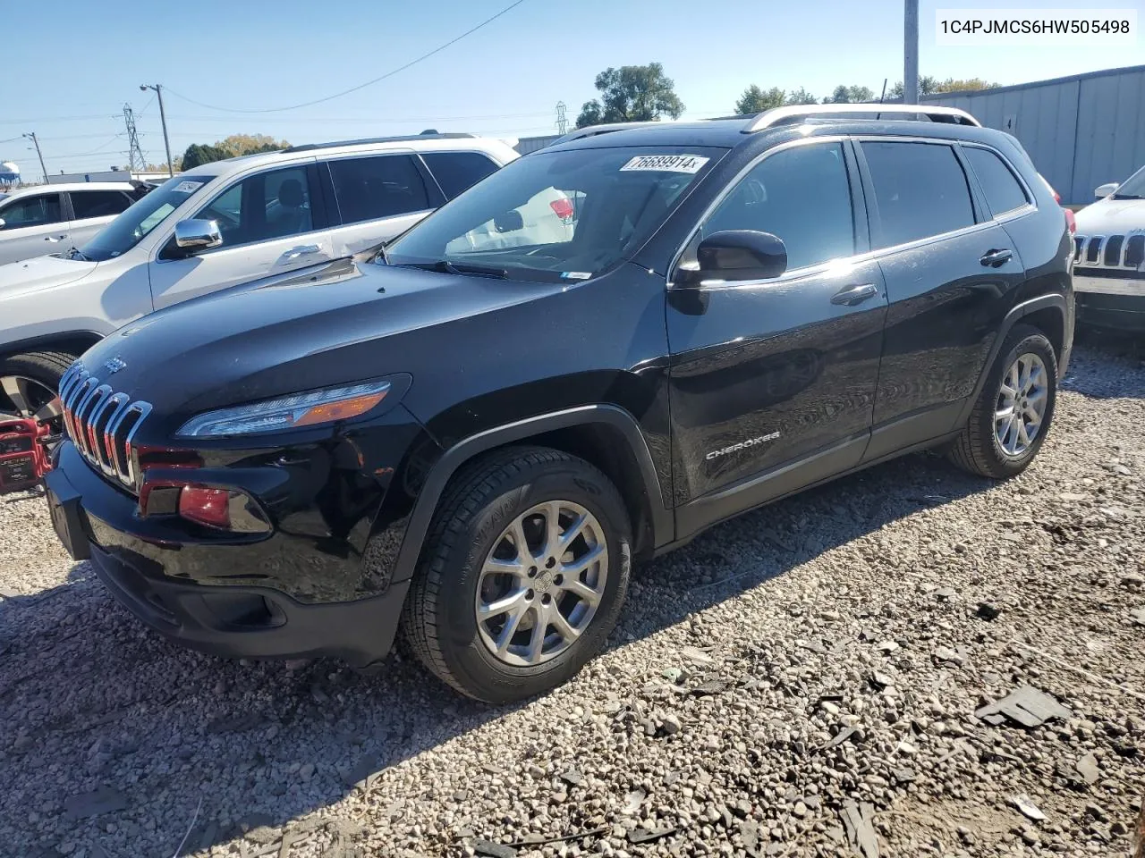 2017 Jeep Cherokee Latitude VIN: 1C4PJMCS6HW505498 Lot: 76689914