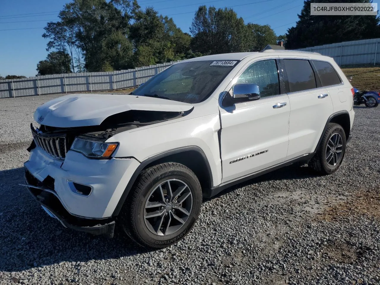 2017 Jeep Grand Cherokee Limited VIN: 1C4RJFBGXHC902022 Lot: 76713684