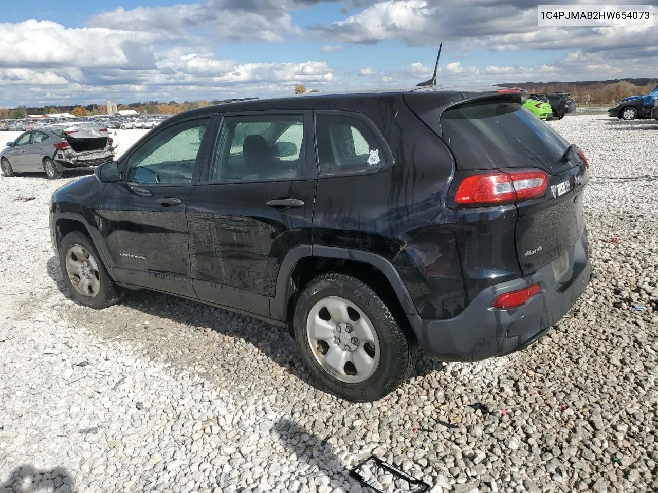 2017 Jeep Cherokee Sport VIN: 1C4PJMAB2HW654073 Lot: 76742754