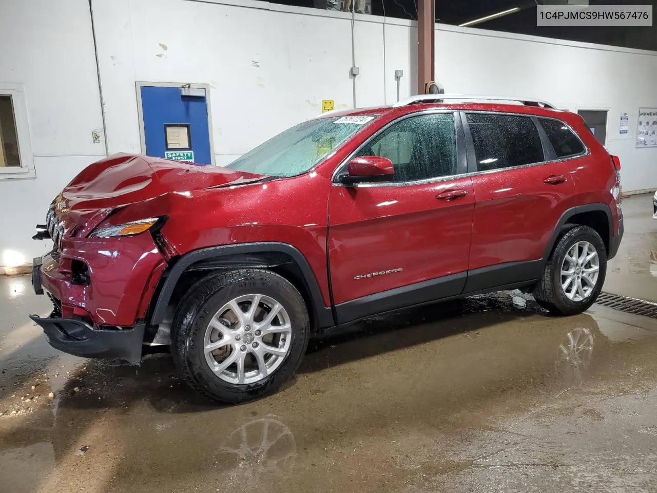 2017 Jeep Cherokee Latitude VIN: 1C4PJMCS9HW567476 Lot: 76767224