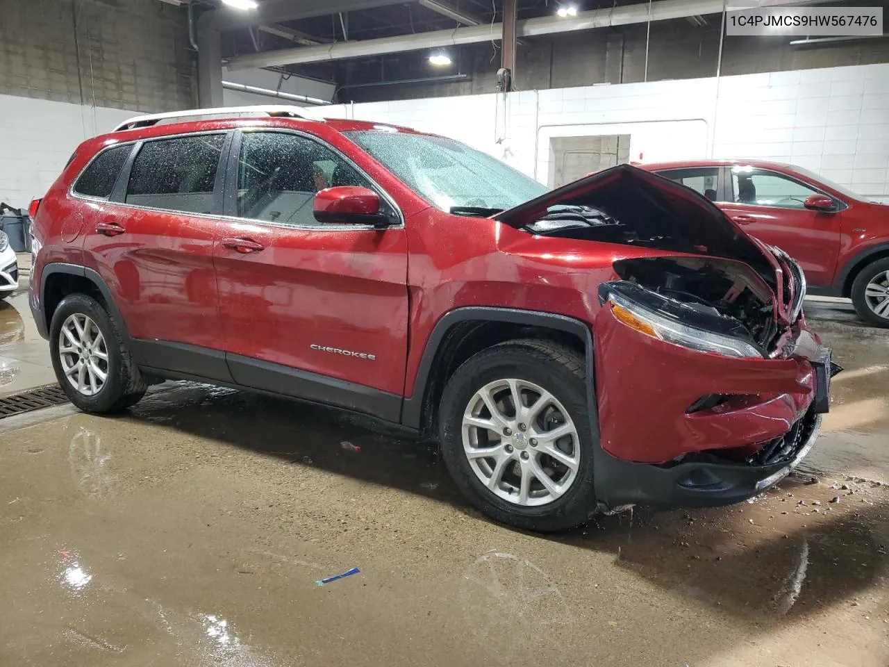 2017 Jeep Cherokee Latitude VIN: 1C4PJMCS9HW567476 Lot: 76767224