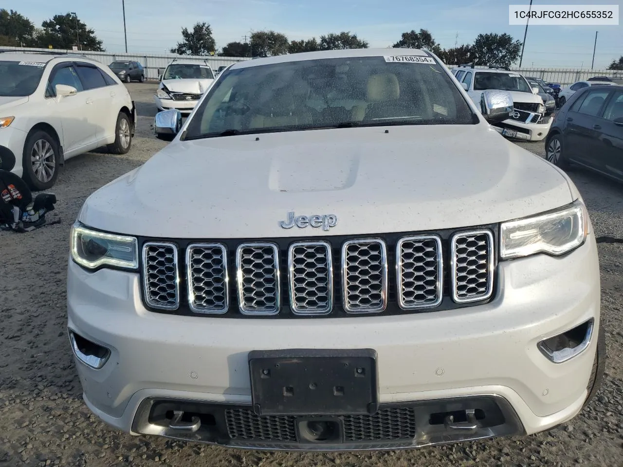 2017 Jeep Grand Cherokee Overland VIN: 1C4RJFCG2HC655352 Lot: 76768354