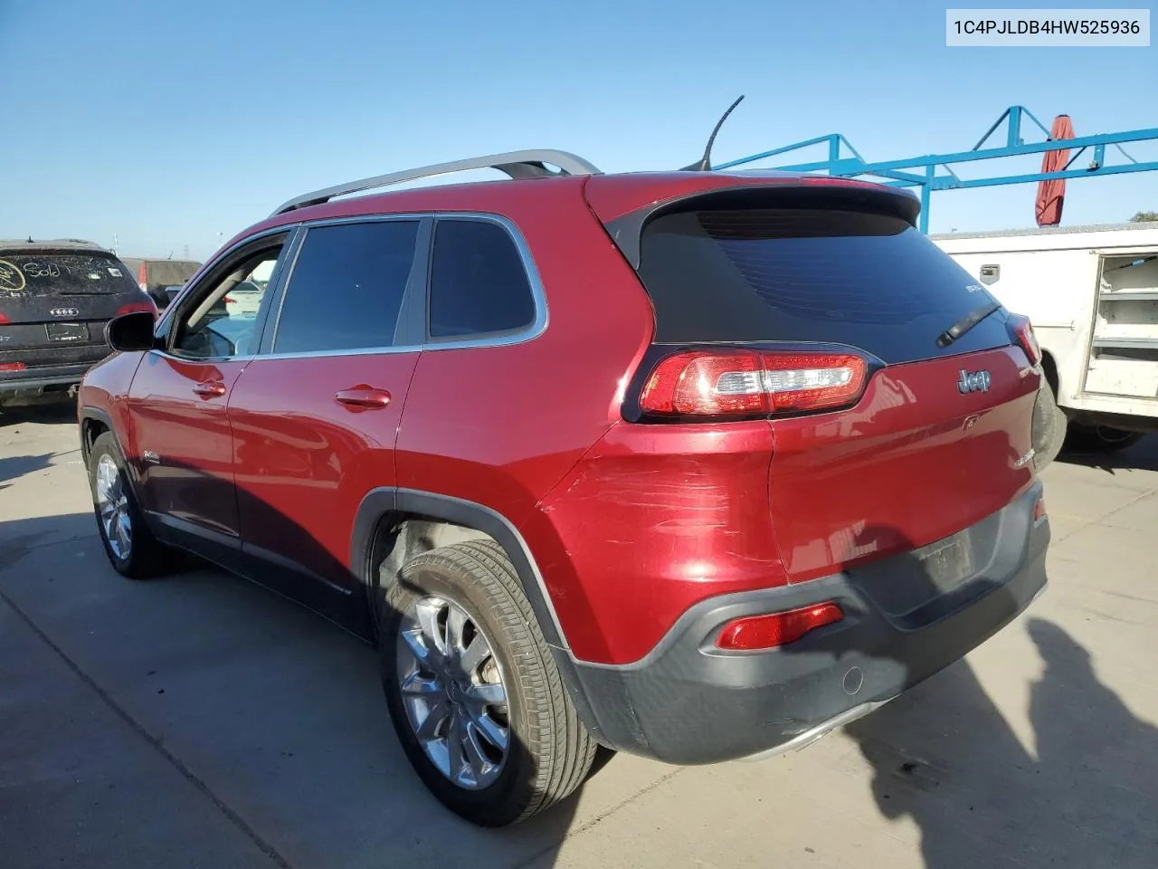 1C4PJLDB4HW525936 2017 Jeep Cherokee Limited