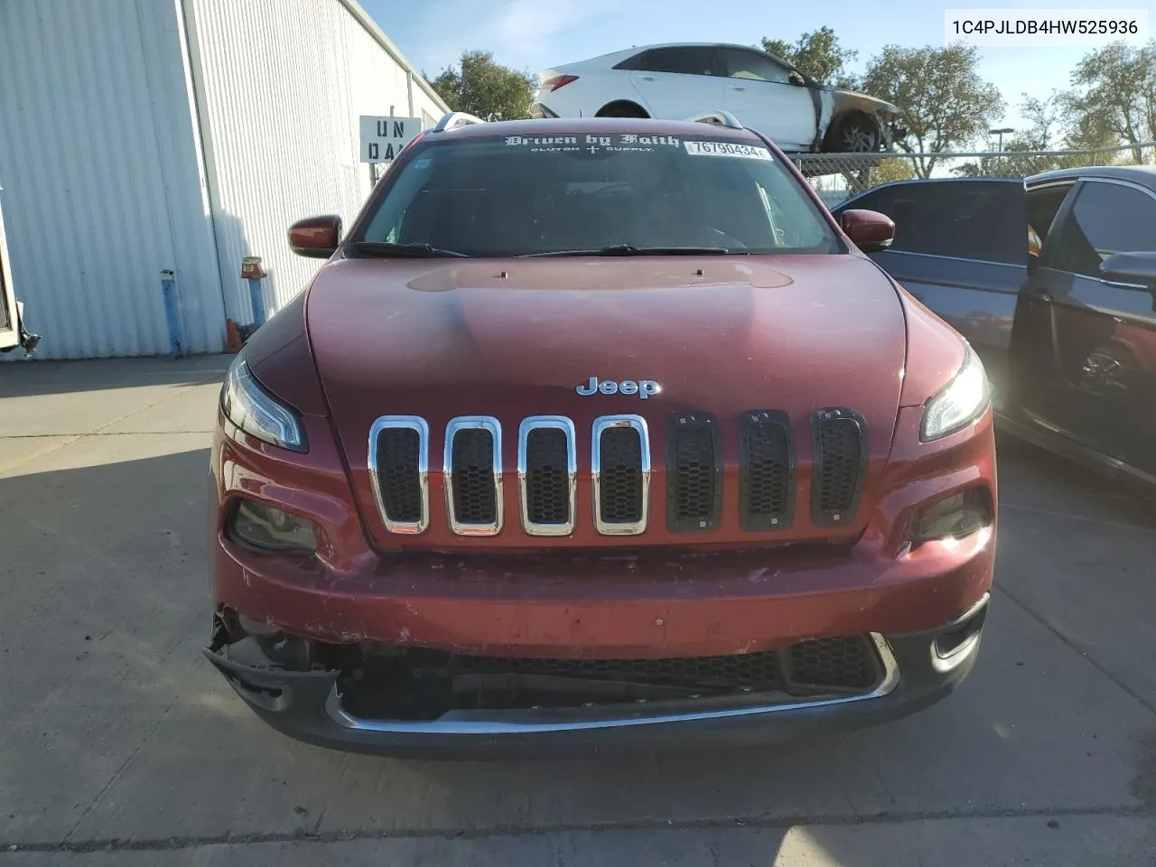 1C4PJLDB4HW525936 2017 Jeep Cherokee Limited