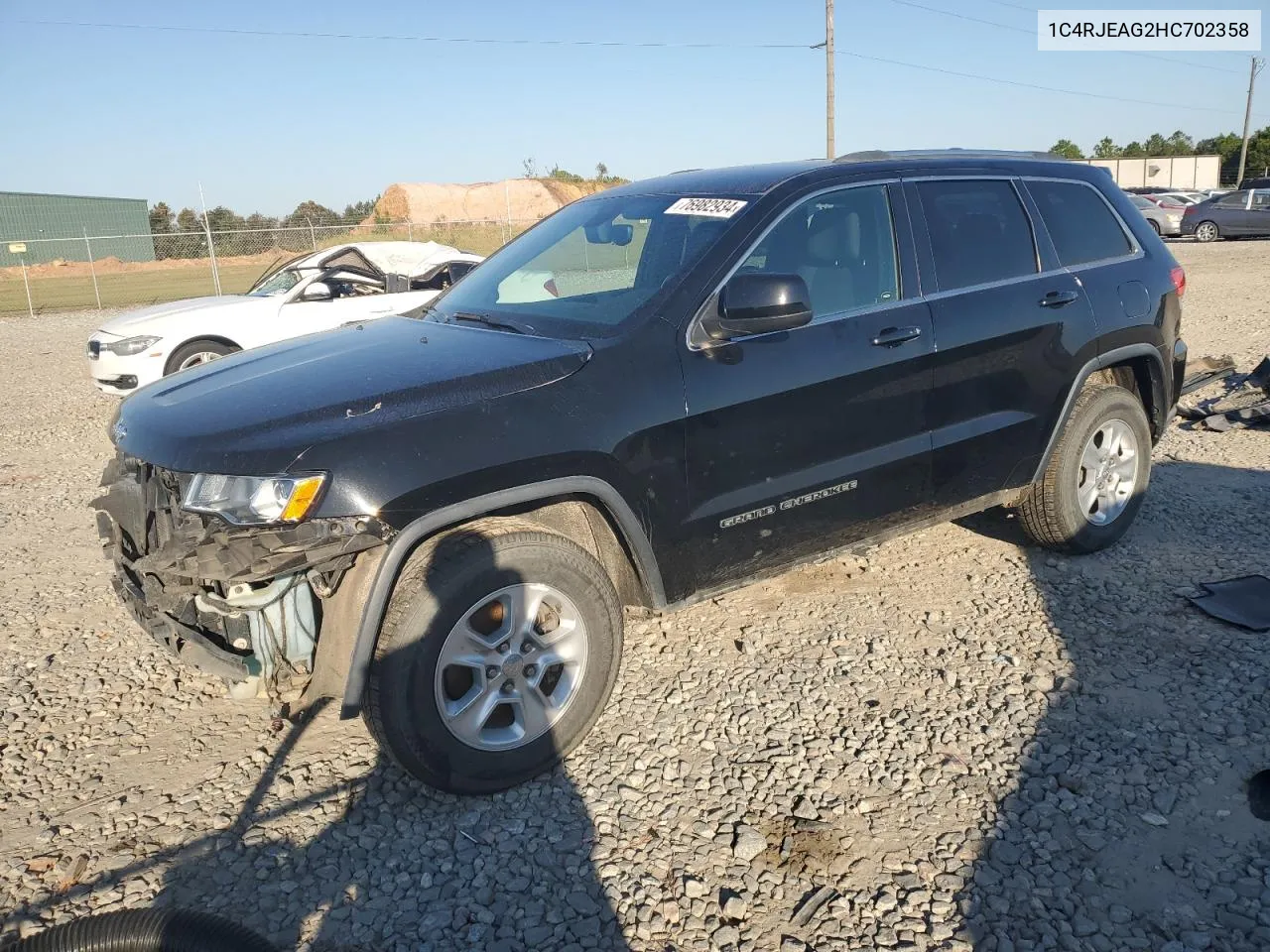 2017 Jeep Grand Cherokee Laredo VIN: 1C4RJEAG2HC702358 Lot: 76982934