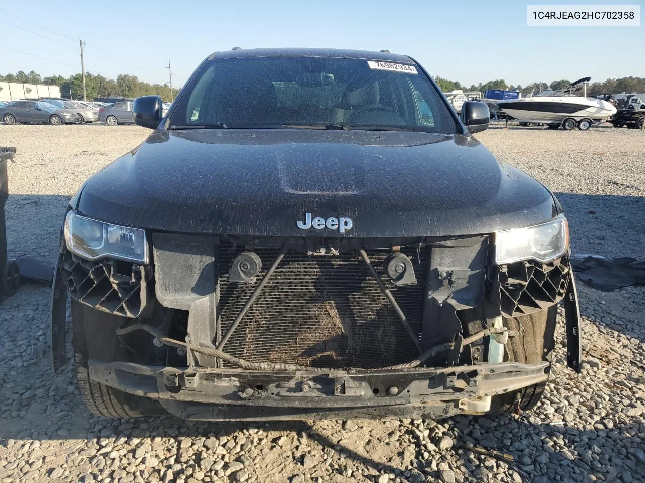 2017 Jeep Grand Cherokee Laredo VIN: 1C4RJEAG2HC702358 Lot: 76982934