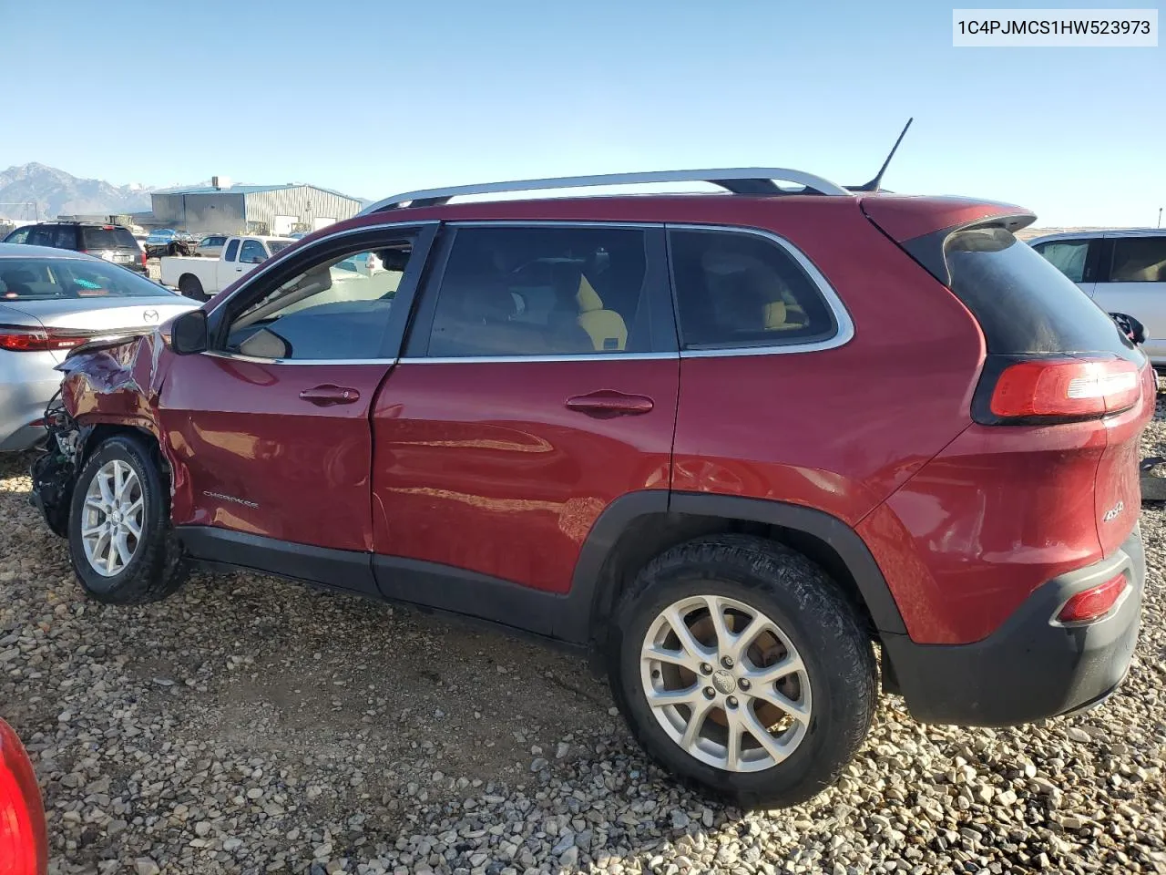 2017 Jeep Cherokee Latitude VIN: 1C4PJMCS1HW523973 Lot: 77140934