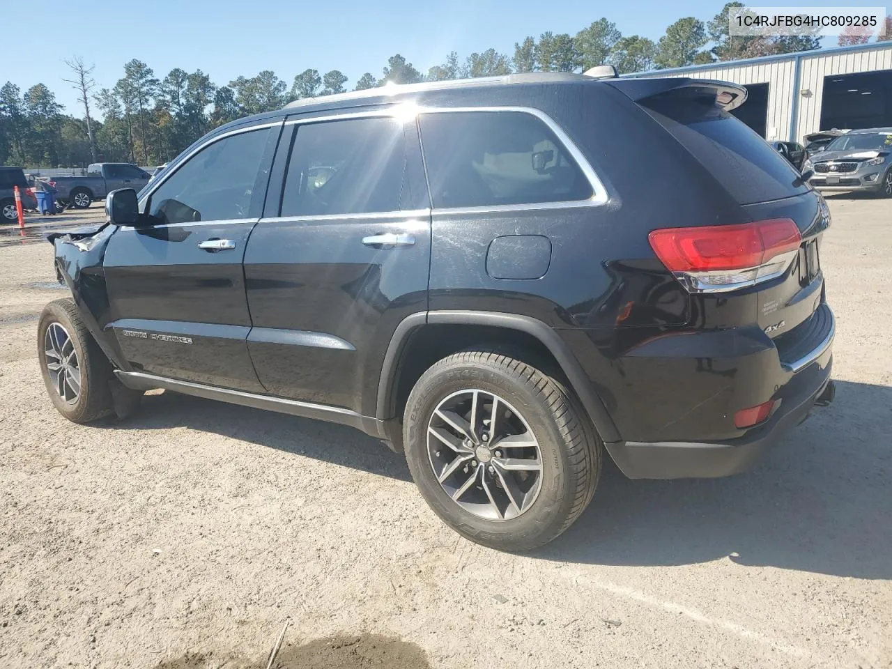 2017 Jeep Grand Cherokee Limited VIN: 1C4RJFBG4HC809285 Lot: 77155404