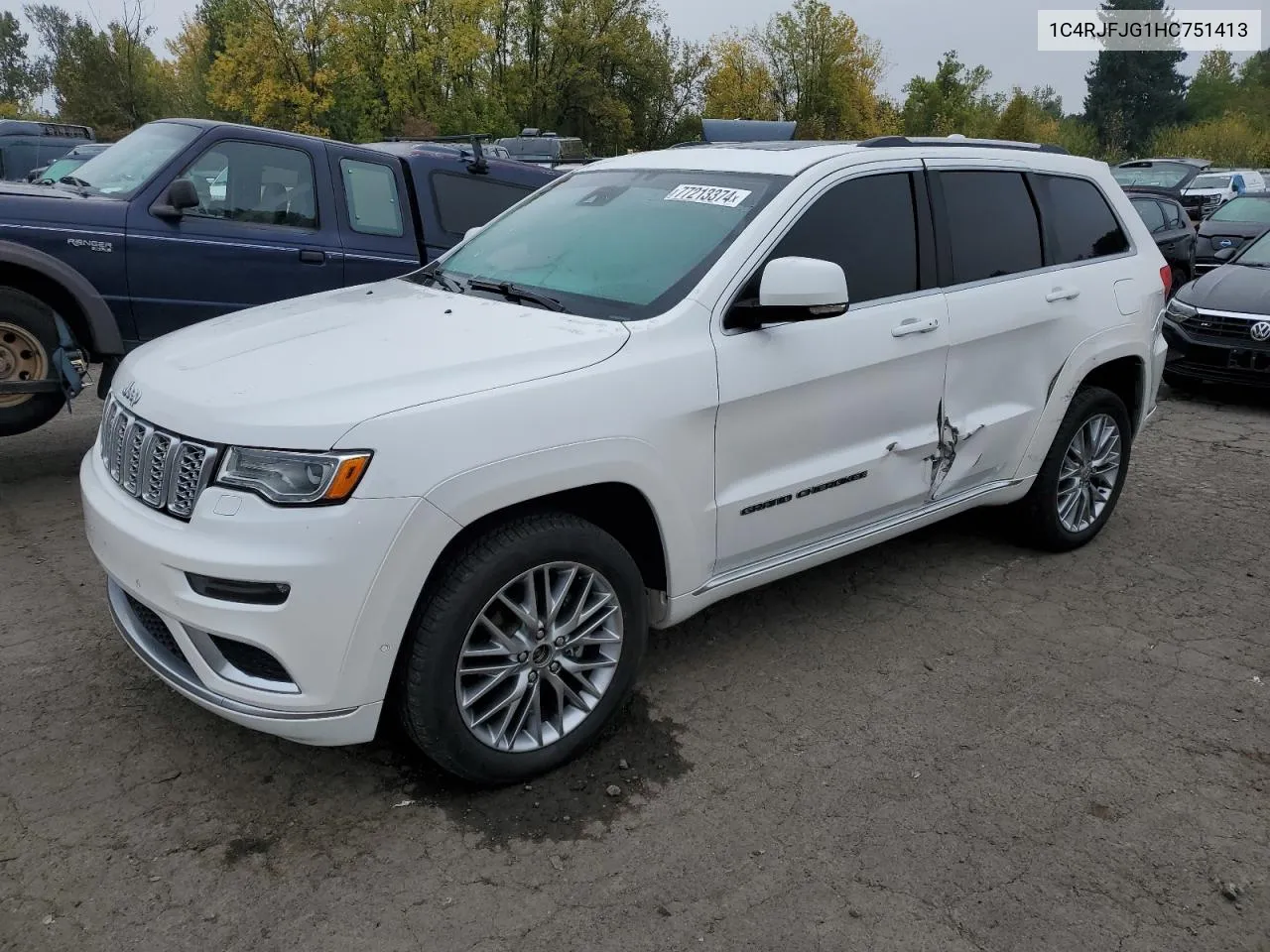 2017 Jeep Grand Cherokee Summit VIN: 1C4RJFJG1HC751413 Lot: 77213374