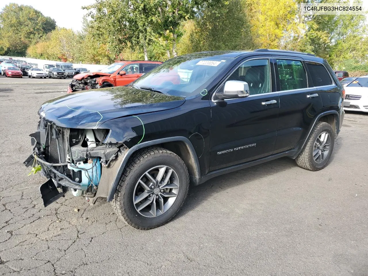 2017 Jeep Grand Cherokee Limited VIN: 1C4RJFBG3HC824554 Lot: 77220054