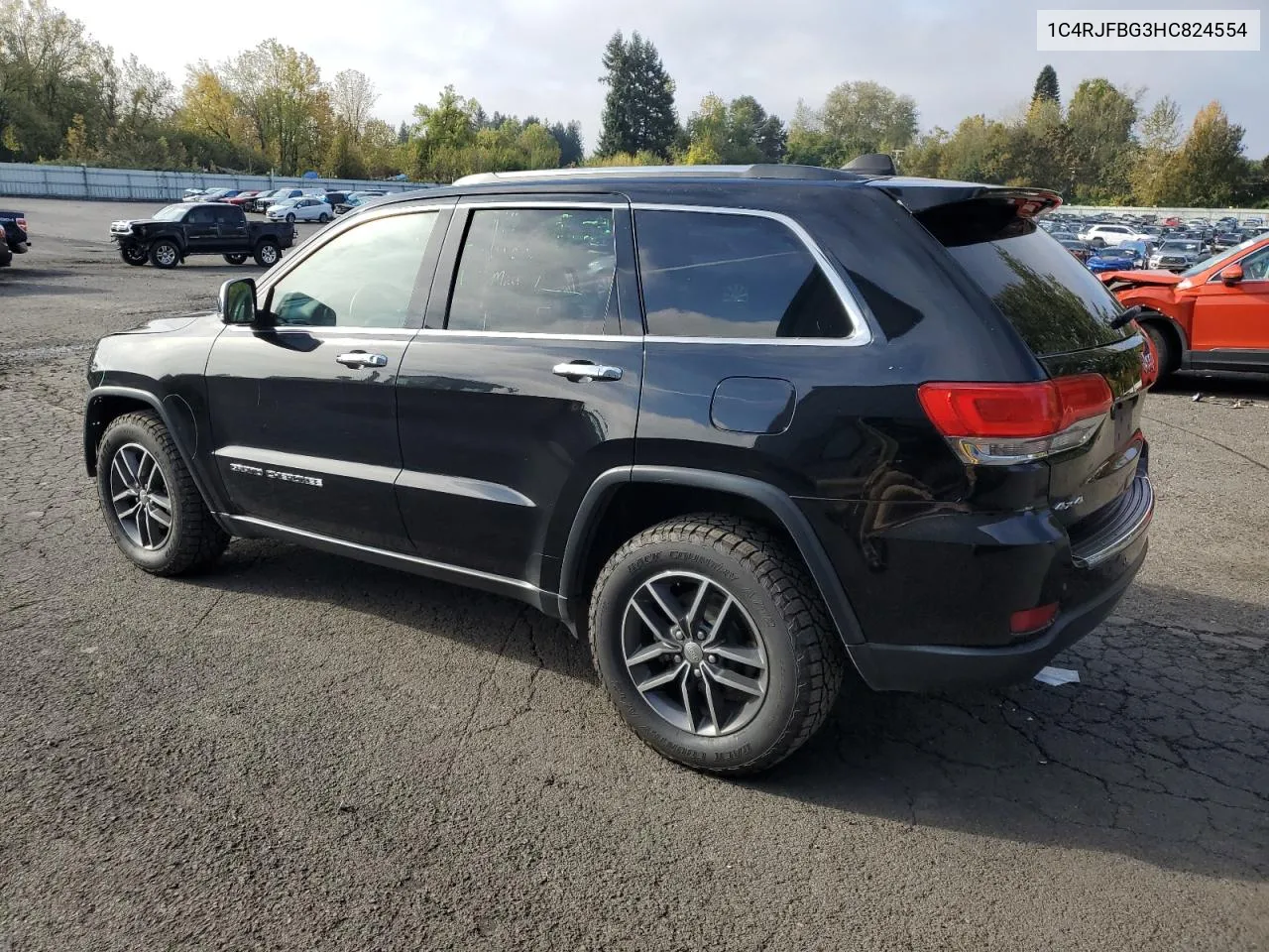 2017 Jeep Grand Cherokee Limited VIN: 1C4RJFBG3HC824554 Lot: 77220054