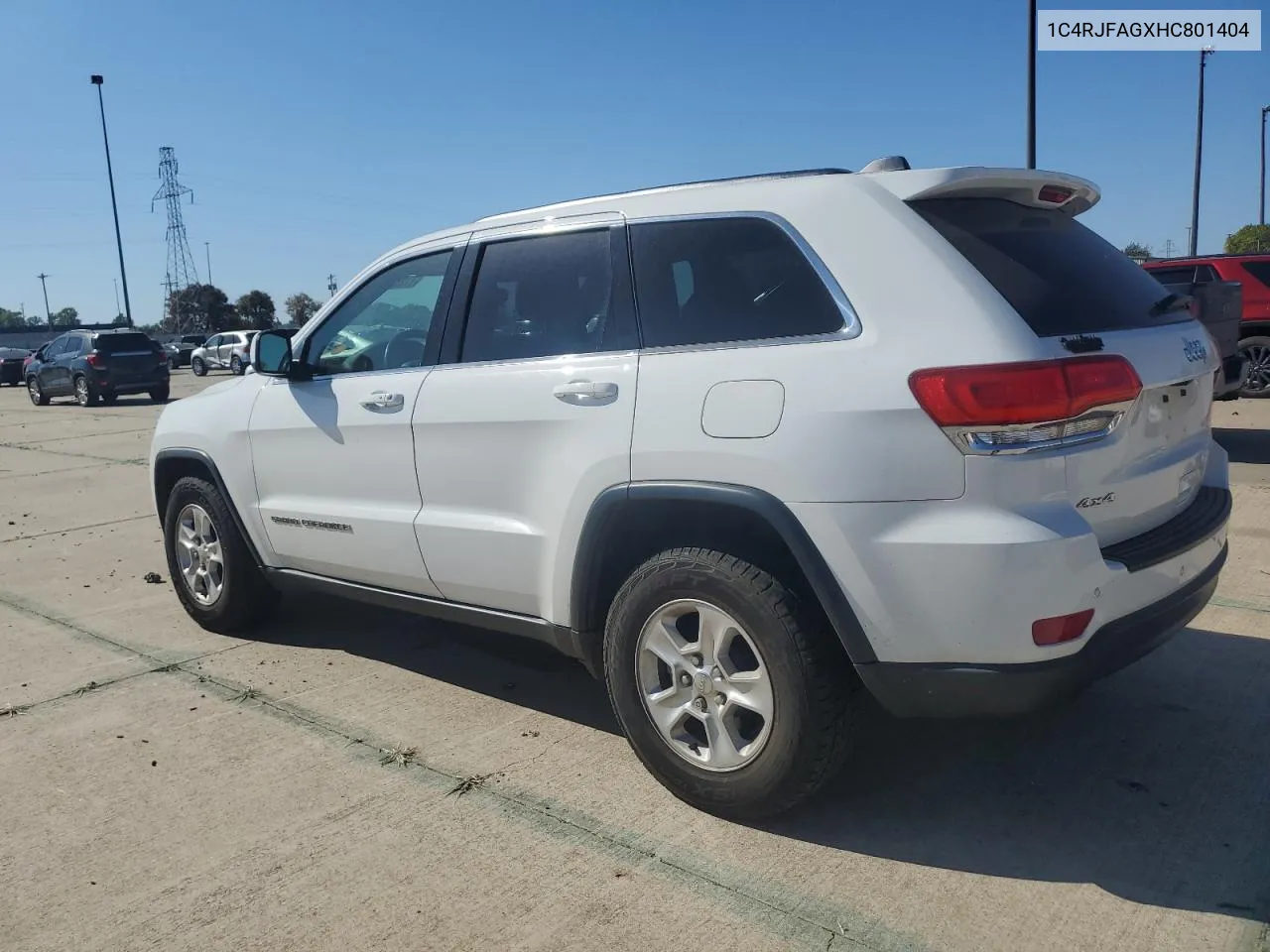 2017 Jeep Grand Cherokee Laredo VIN: 1C4RJFAGXHC801404 Lot: 77257434