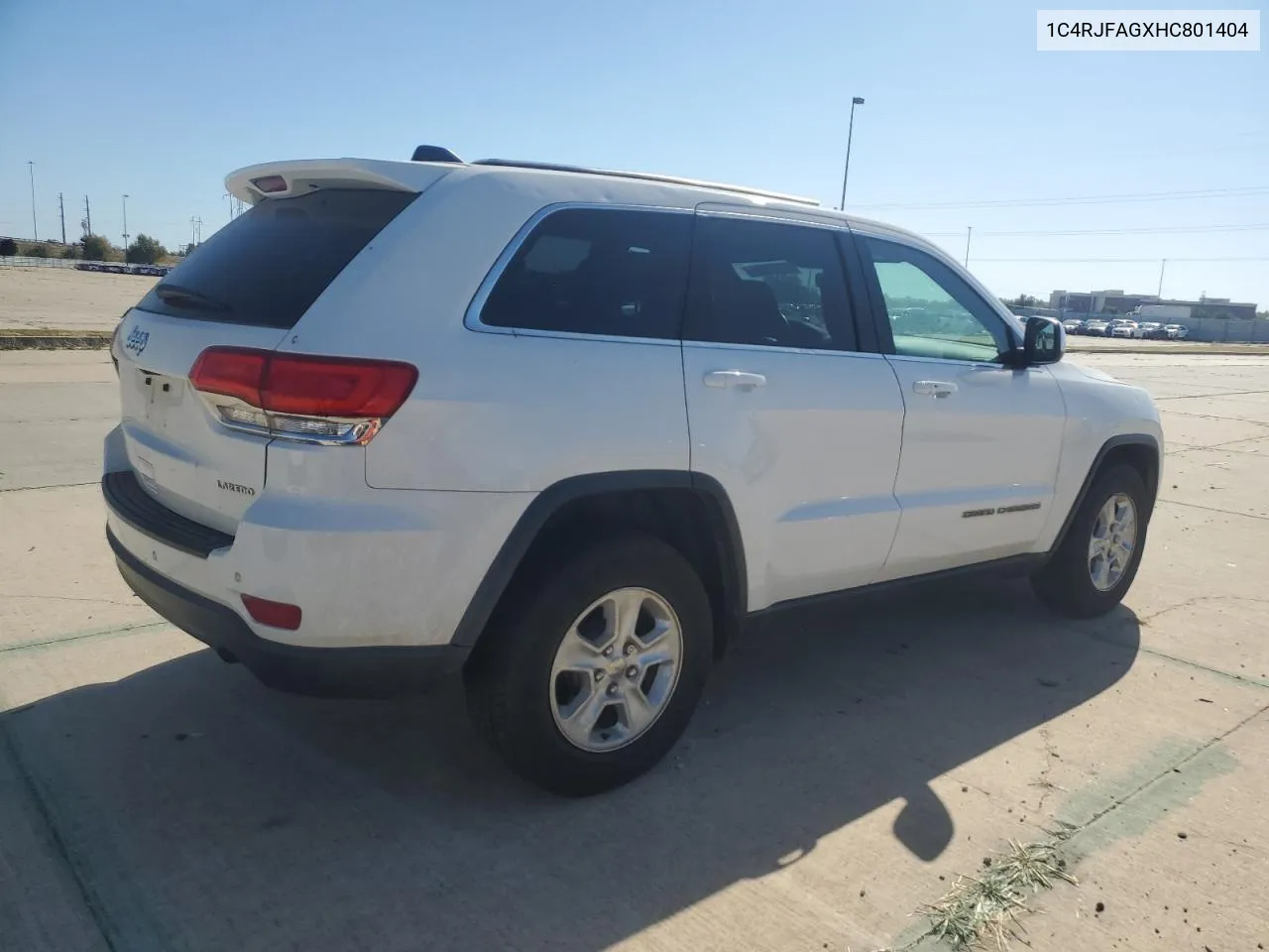 2017 Jeep Grand Cherokee Laredo VIN: 1C4RJFAGXHC801404 Lot: 77257434