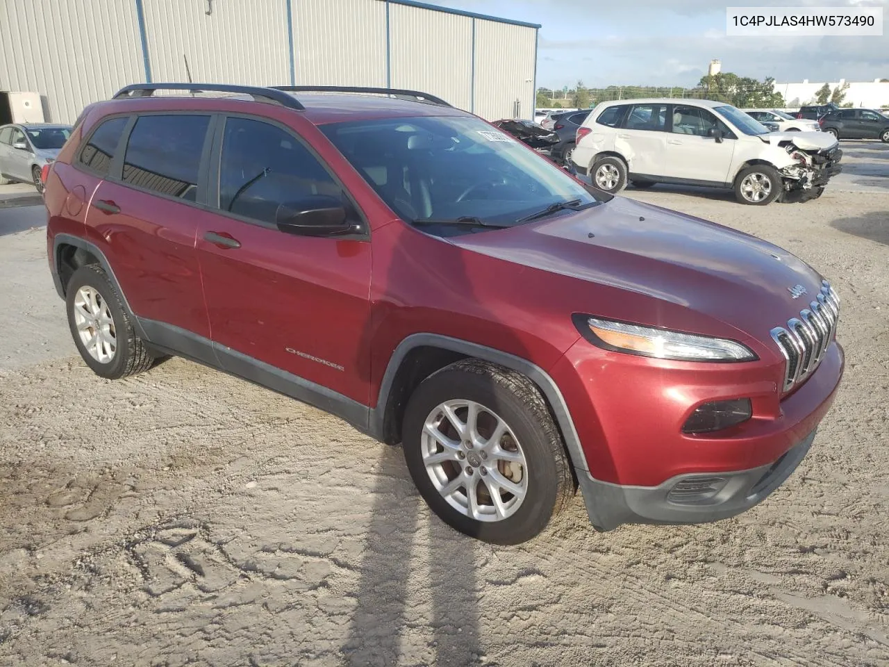 2017 Jeep Cherokee Sport VIN: 1C4PJLAS4HW573490 Lot: 77260914