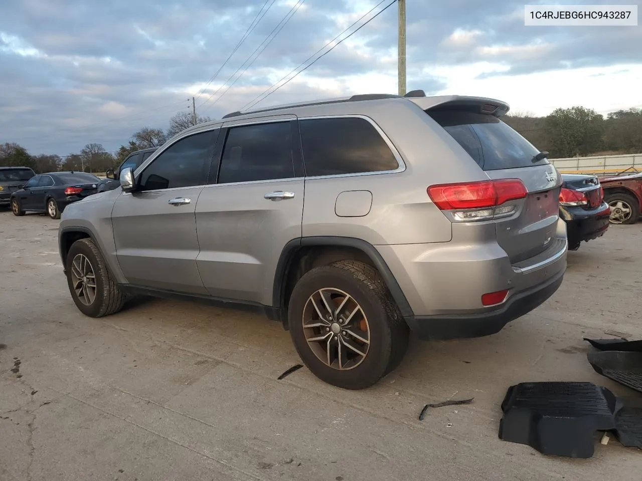 2017 Jeep Grand Cherokee Limited VIN: 1C4RJEBG6HC943287 Lot: 77282584