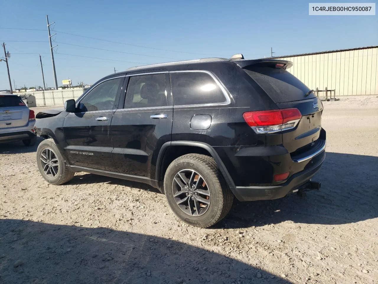 2017 Jeep Grand Cherokee Limited VIN: 1C4RJEBG0HC950087 Lot: 77383984