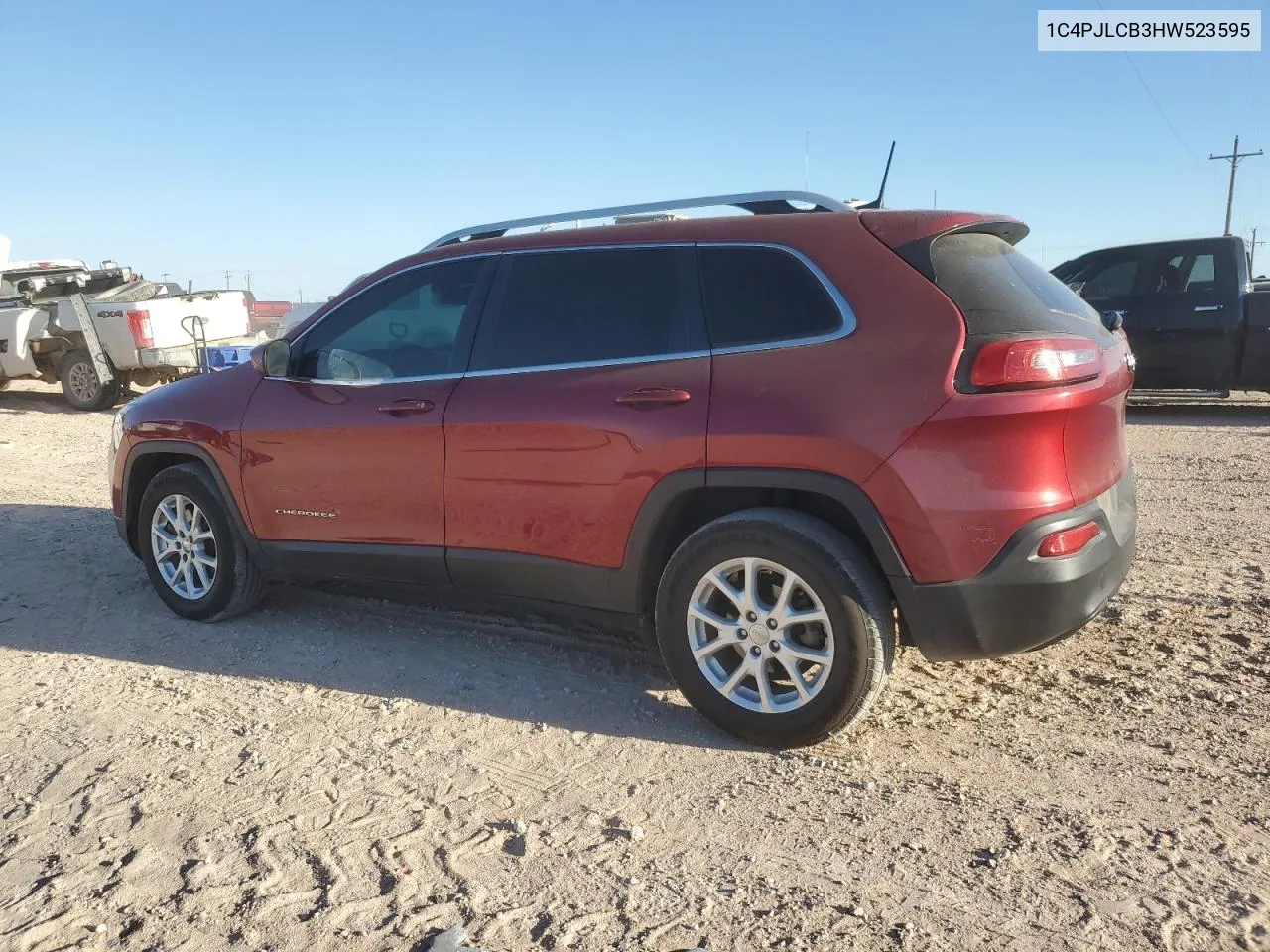 2017 Jeep Cherokee Latitude VIN: 1C4PJLCB3HW523595 Lot: 77413254