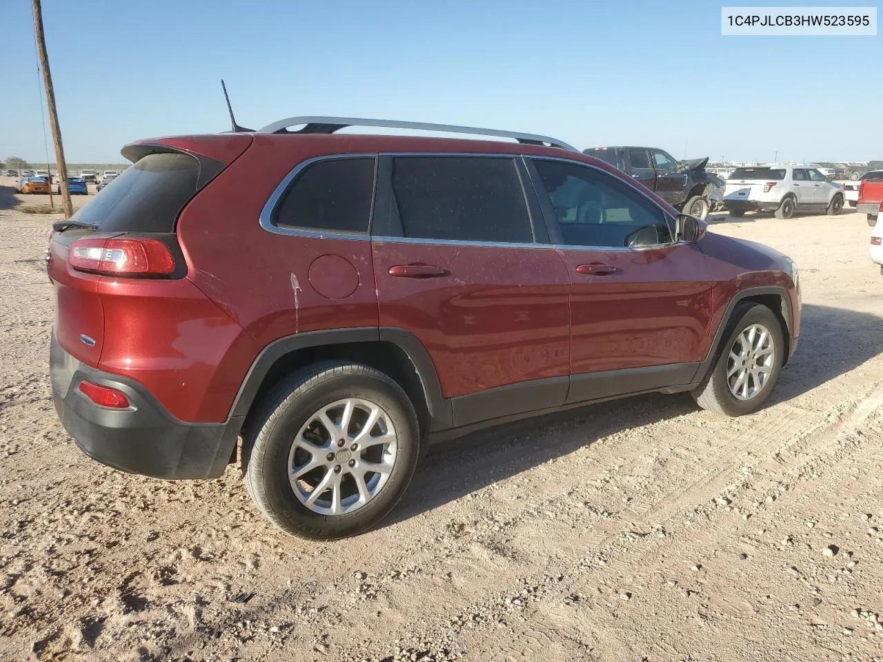 2017 Jeep Cherokee Latitude VIN: 1C4PJLCB3HW523595 Lot: 77413254