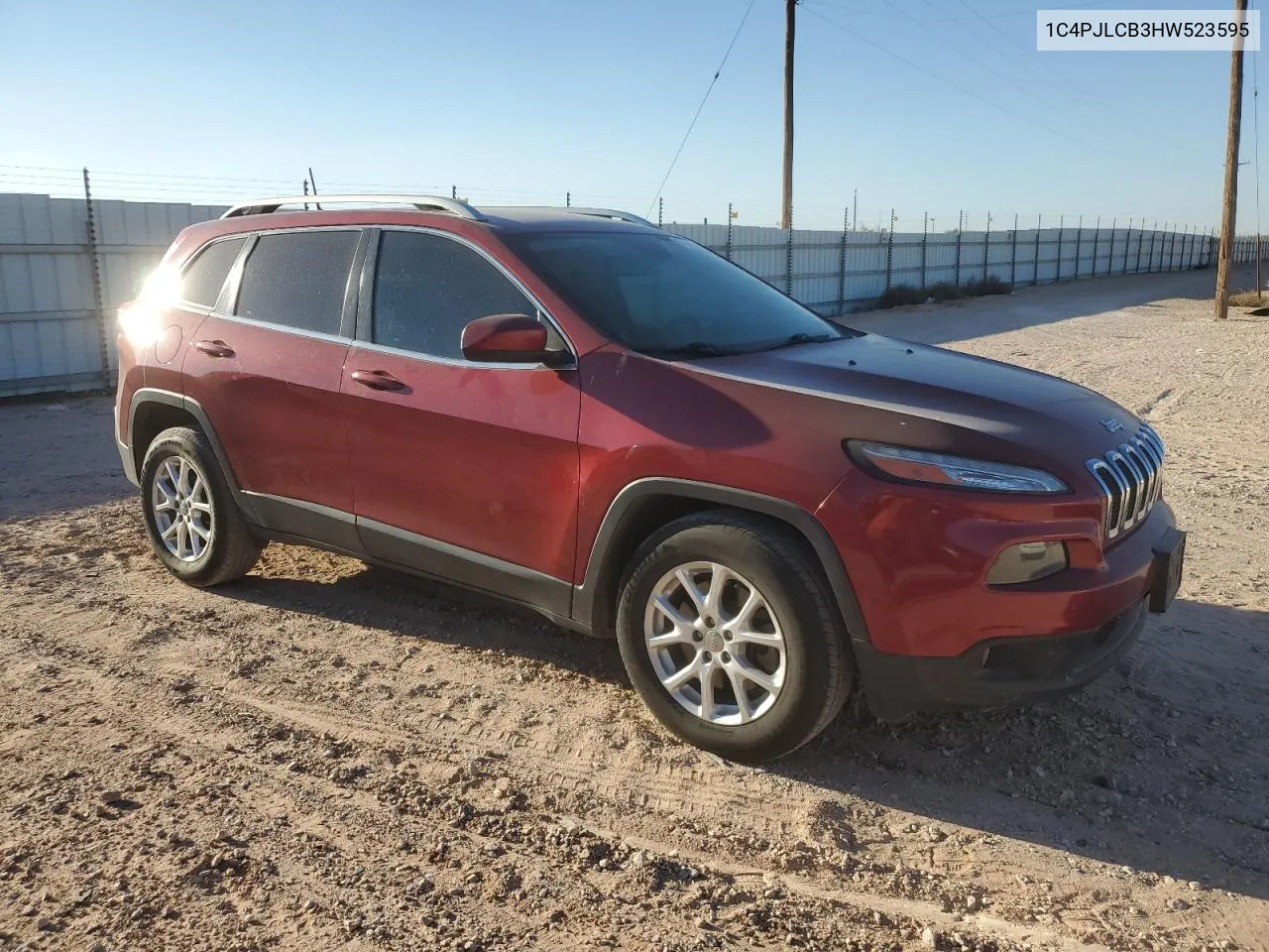 2017 Jeep Cherokee Latitude VIN: 1C4PJLCB3HW523595 Lot: 77413254