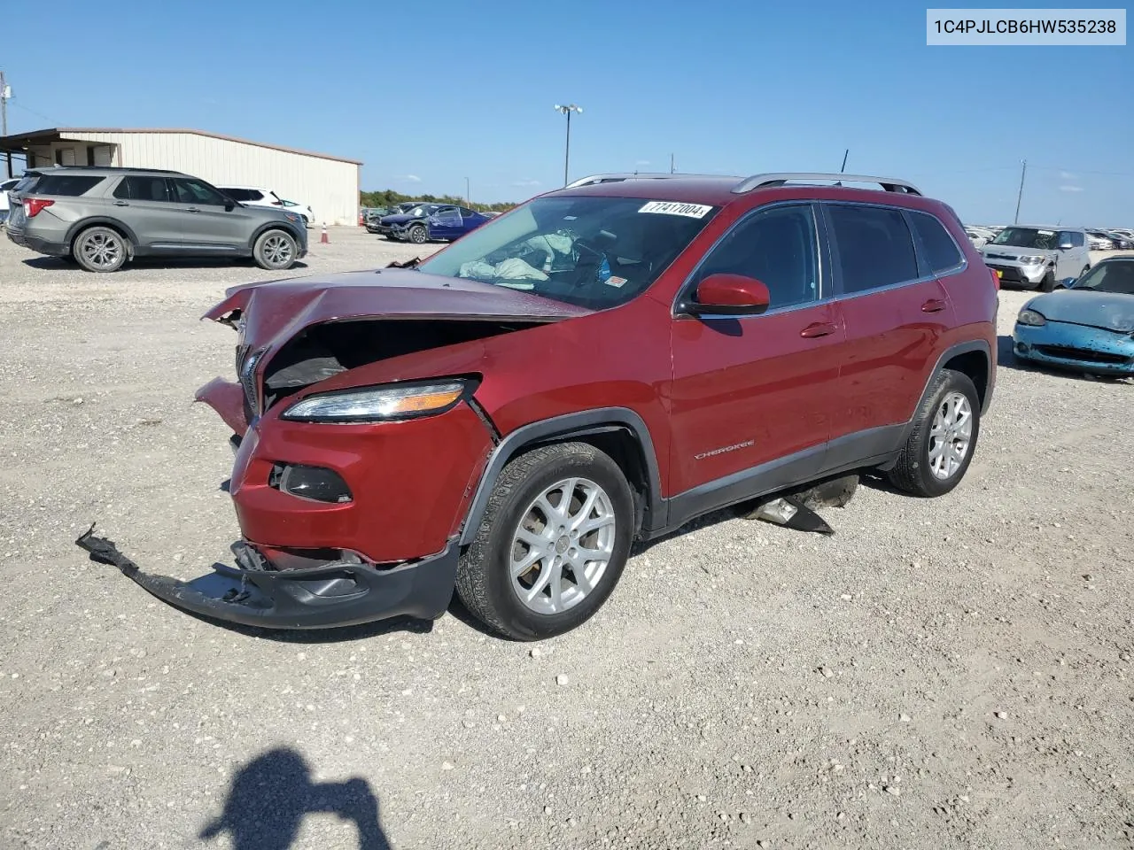 2017 Jeep Cherokee Latitude VIN: 1C4PJLCB6HW535238 Lot: 77417004