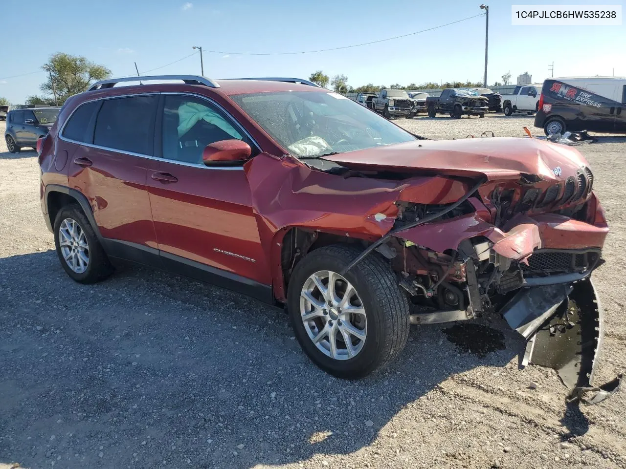 2017 Jeep Cherokee Latitude VIN: 1C4PJLCB6HW535238 Lot: 77417004