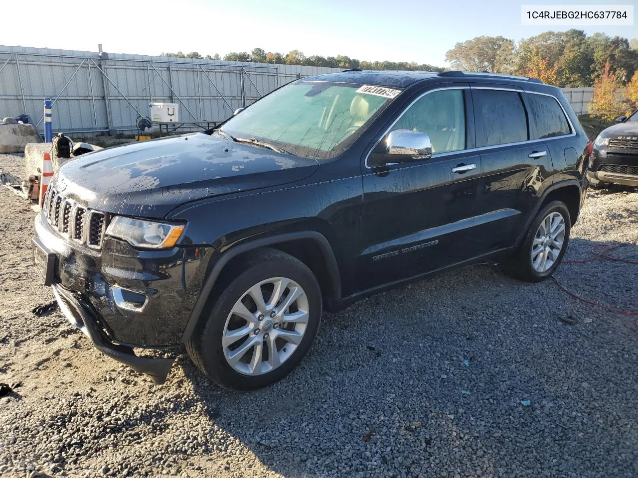 2017 Jeep Grand Cherokee Limited VIN: 1C4RJEBG2HC637784 Lot: 77417794