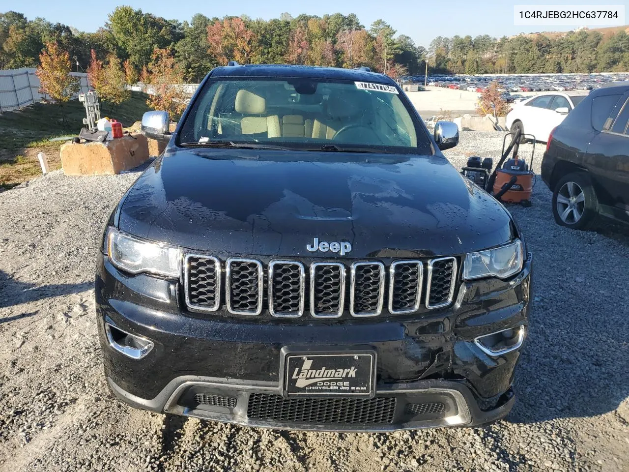 2017 Jeep Grand Cherokee Limited VIN: 1C4RJEBG2HC637784 Lot: 77417794