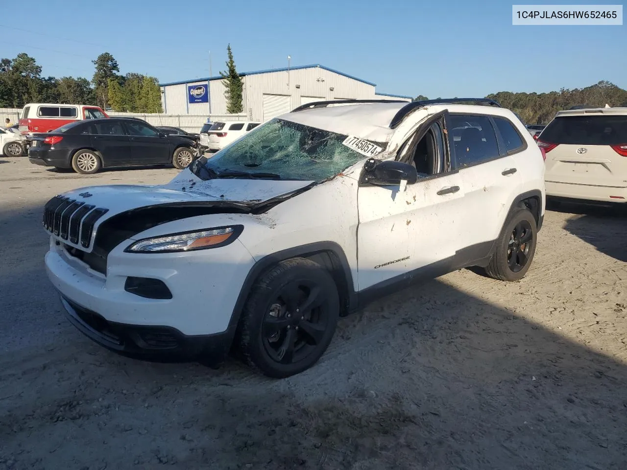 2017 Jeep Cherokee Sport VIN: 1C4PJLAS6HW652465 Lot: 77450574