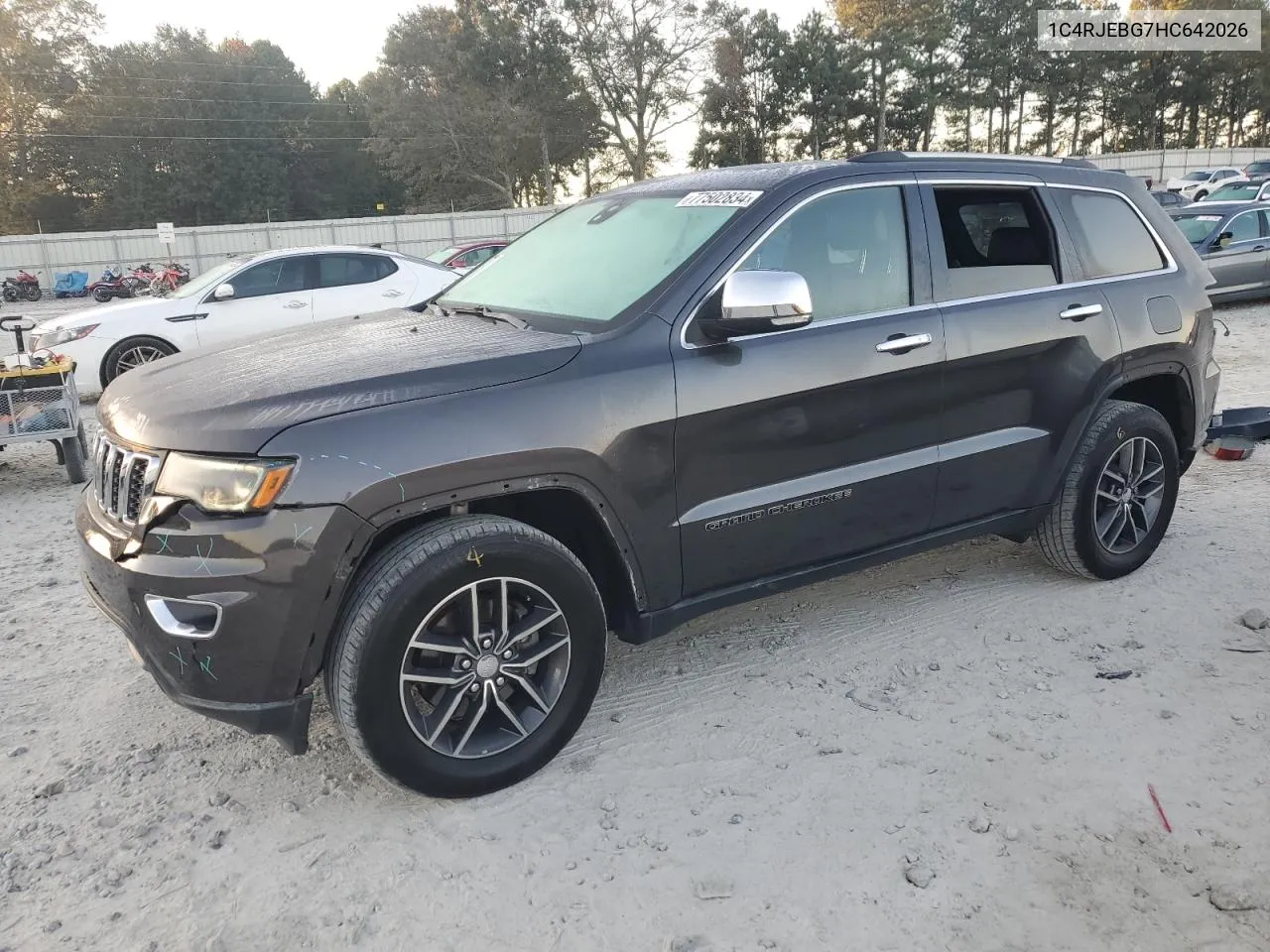 2017 Jeep Grand Cherokee Limited VIN: 1C4RJEBG7HC642026 Lot: 77502834